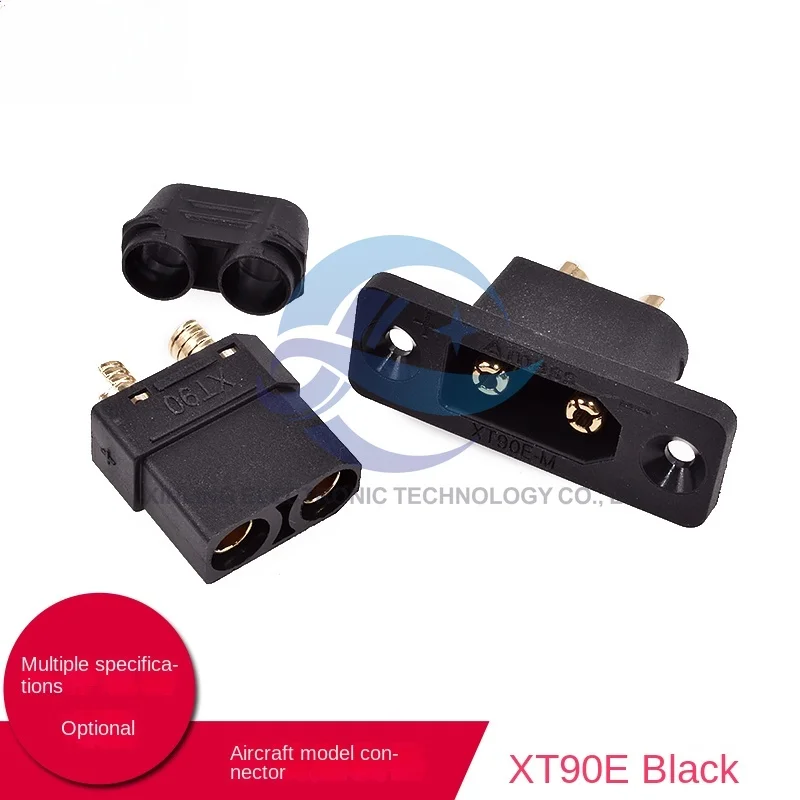 XT90E-M/F with fixed hole large current model aircraft electric modulator battery connector gold plug battery interface