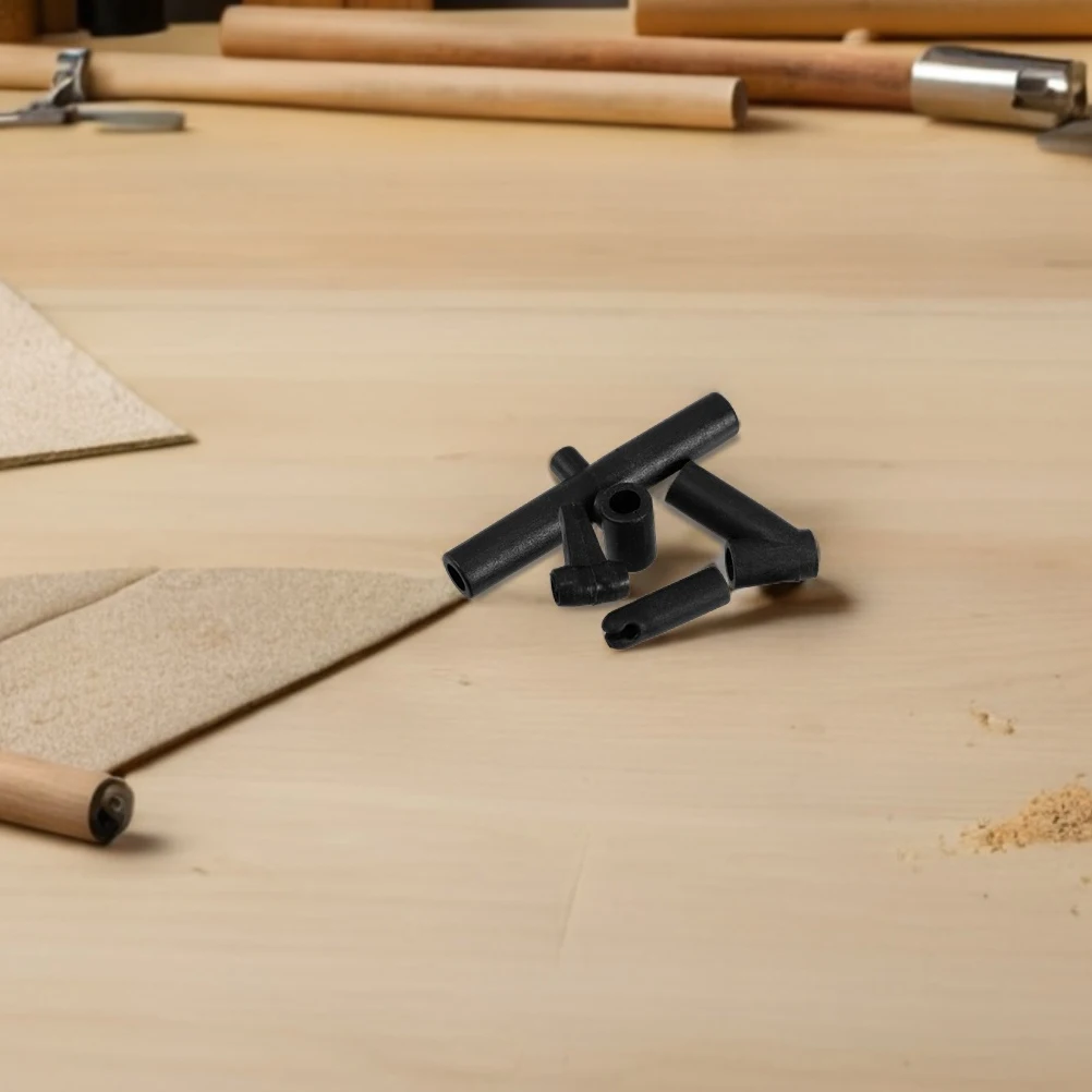 

12 Pcs Kite Accessories Fixed Tube Outdoor DIY Parts Plastic Frame Connector Black Replacement