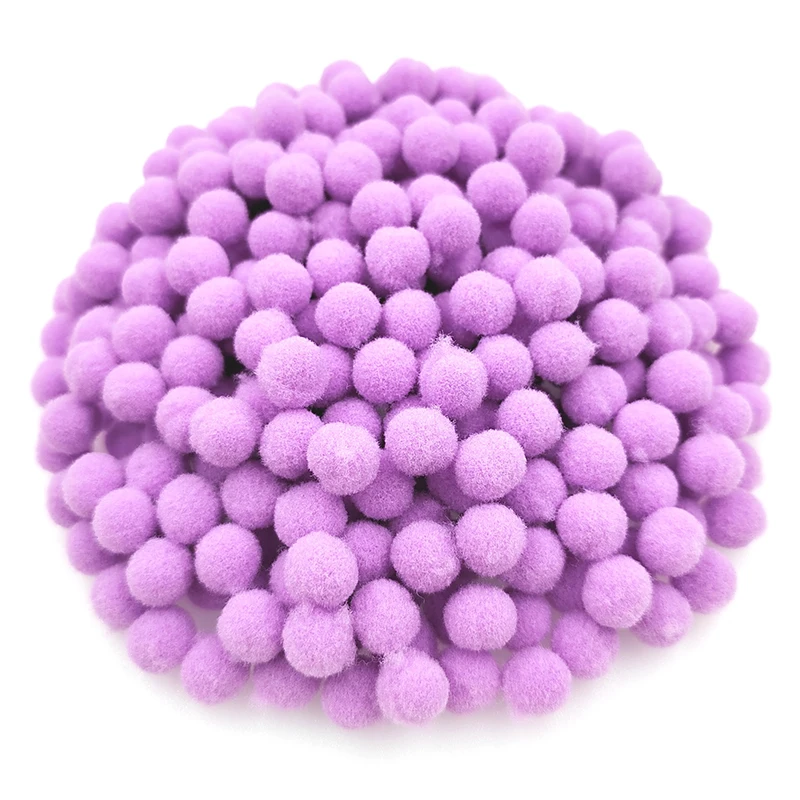 150pcs/100pcs 10mm/15mm Soft Plush Pompom Fluffy Ball Accessories DIY Handmade Kids Toy Material Jewelry Craft