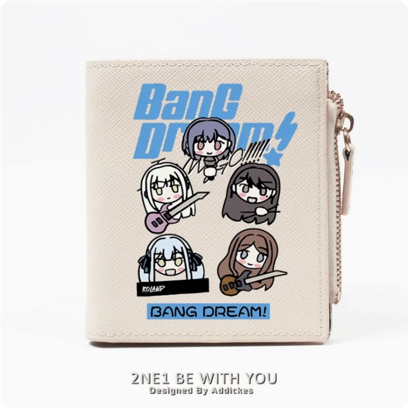 

BanG Dream! It's MyGO!!!!! Taki Shiina Rāna Kaname Zipper Wallet Fold Bag Multi Card Coin Pocket Holder Fashion Kids Wallets