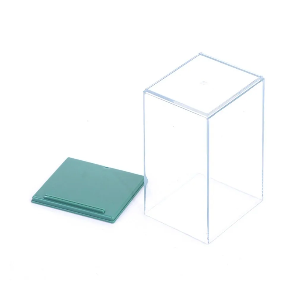 1pc Acrylic Storage Box Desktop Doll Display Box Single Dustproof Transparent Display Rack Display Cabinet