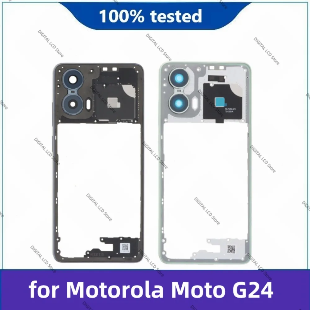 NEW For Motorola Moto G24  Back Cover Middle Frame Holder Housing Repair and Replacement XT2423