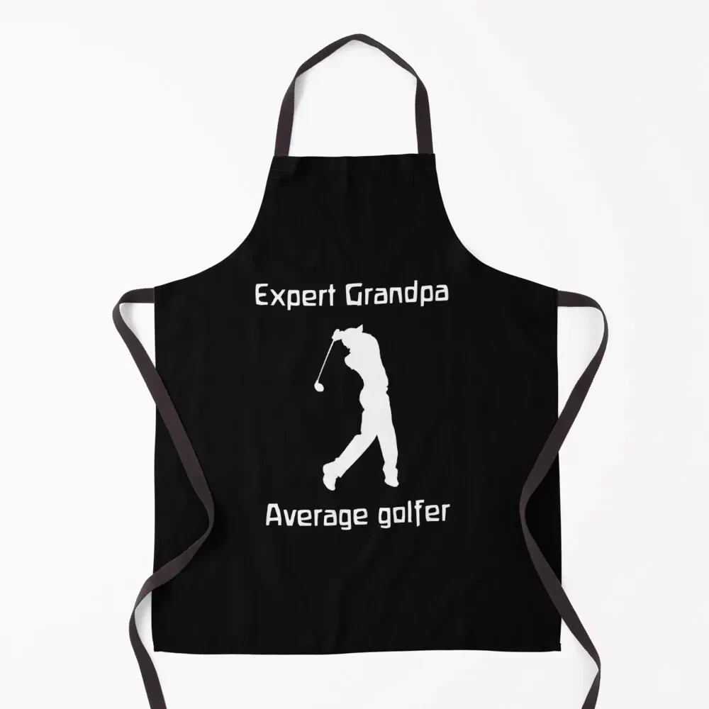 Expert grandpa - average golfer Apron Smock for hairdressing For Kitchen Chef Accessory Apron