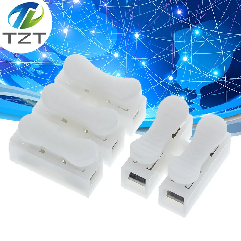 10PCS 2 3 Pins Electrical Cable Connectors CH2 CH3 Quick Splice Lock Wire Terminals Set 17x14x11mm