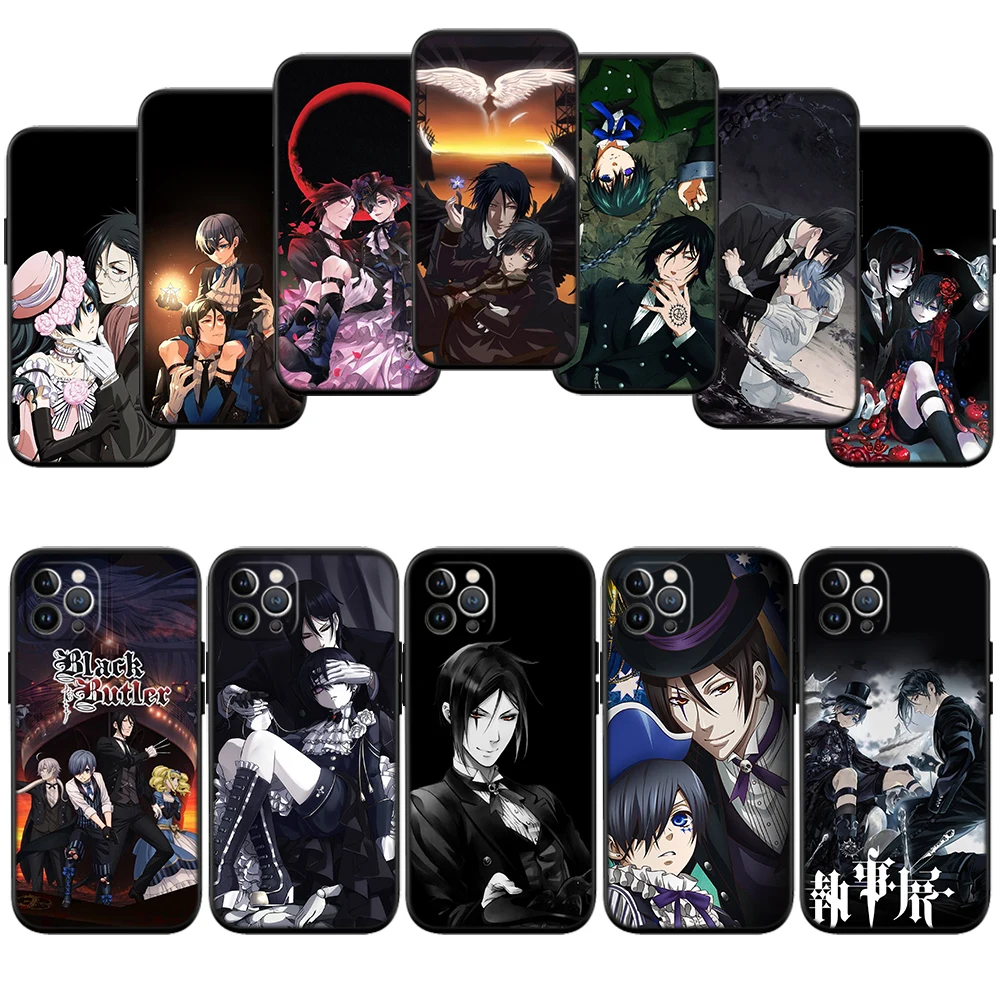 IM12 Black Butler Phone Case for Samsung Galaxy A11 A12 A13 A15 A52S A53 A55 A56 A70 A71 A72 A73 F06 F16 F56 S10 Plus S10e
