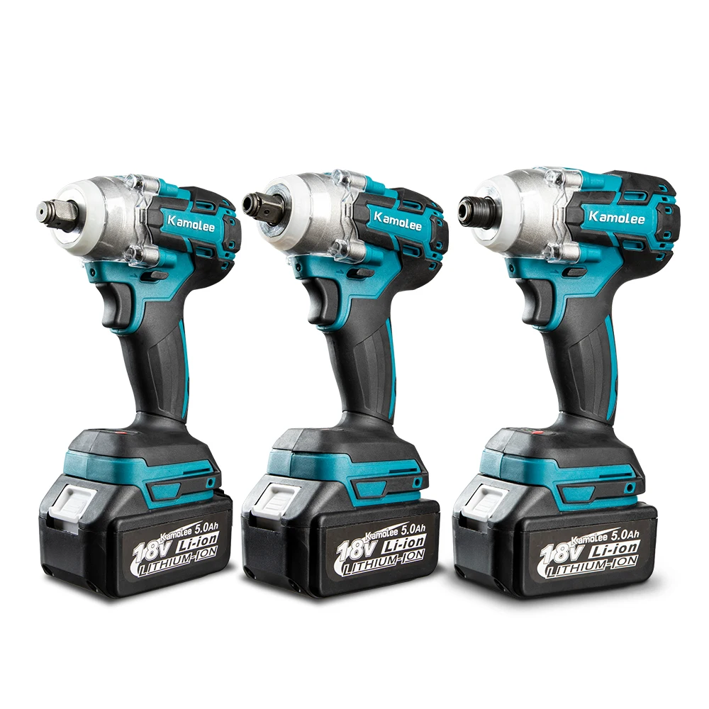 Kamolee 520n. Chave de Impacto de Carregamento sem Fio Ferramenta Portátil Doméstico Pequena Chave de Porca Elétrica Bateria de Lítio 18v24v 2