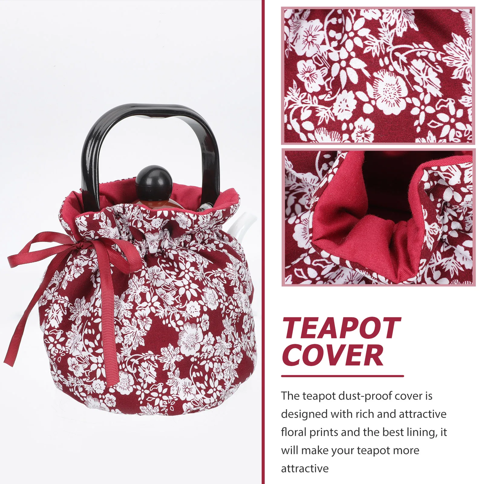 

Teapot Insulation Cover Cozy Lightweight Easy Use Travel Moving Stylish Home Decoration Keeps Warm Comfortable Tea Pots Dust