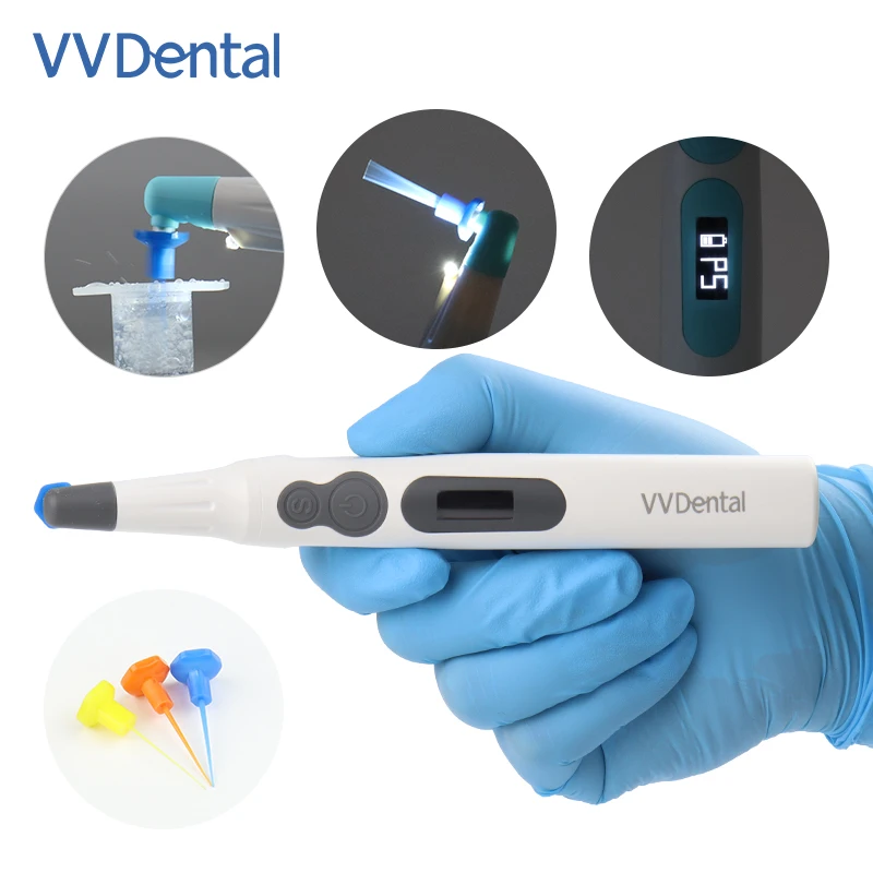 VVDental RW-7 Activador Dental Endo, Irrigador Sónico para Conductos Radiculares con 30 Puntas, Motor Activador Endodóntico Endomotor