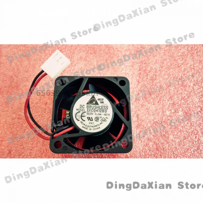 D For Delta EFC0412BD  40*40*20mm DC 12V 0.24A 2Wire  Cooling Fan