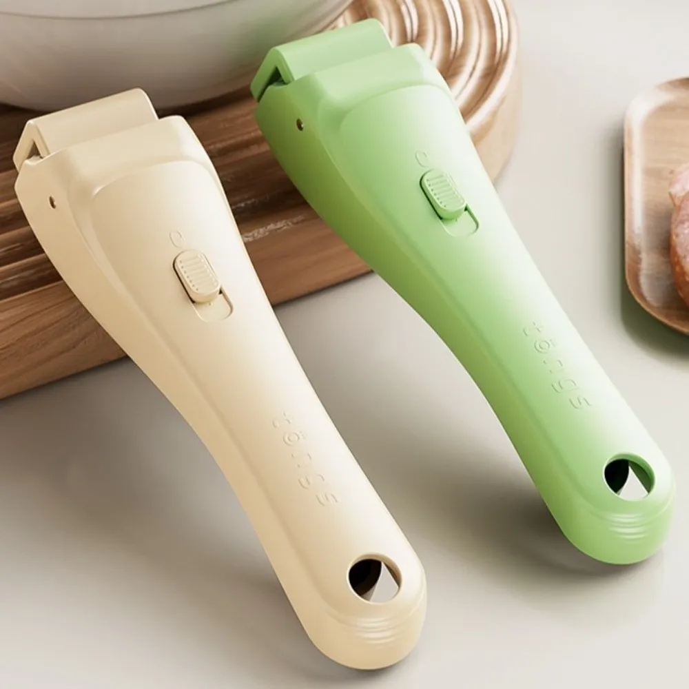 2PCS/SET Anti Slip Anti Scalding Clip One Click Switch Stable Pot Pan Gripper Clip Hanging Heat-Resistant Dish Holder