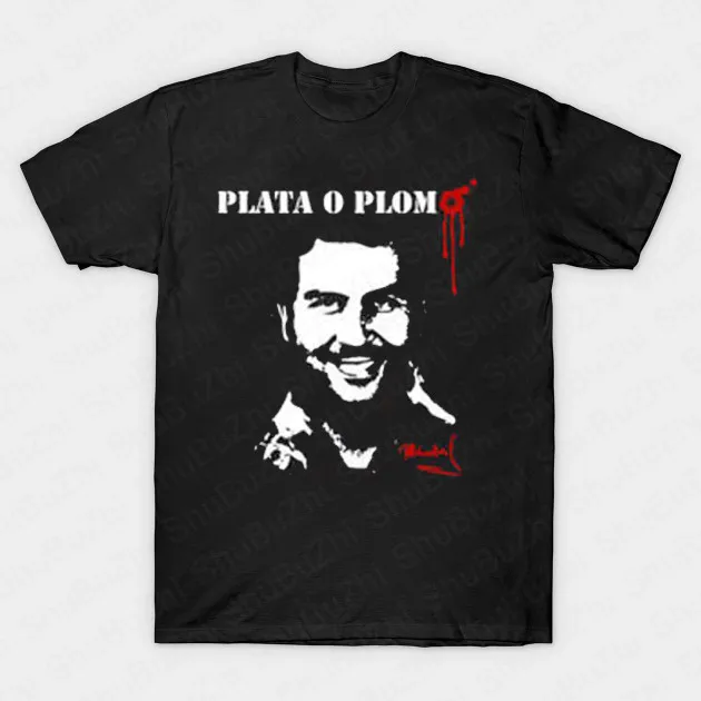 Pablo Escobar Calling Men's T Shirts El Patron Funny Telephone Tops Cotton O Neck T-Shirts Summer Tees plus size drop shipping