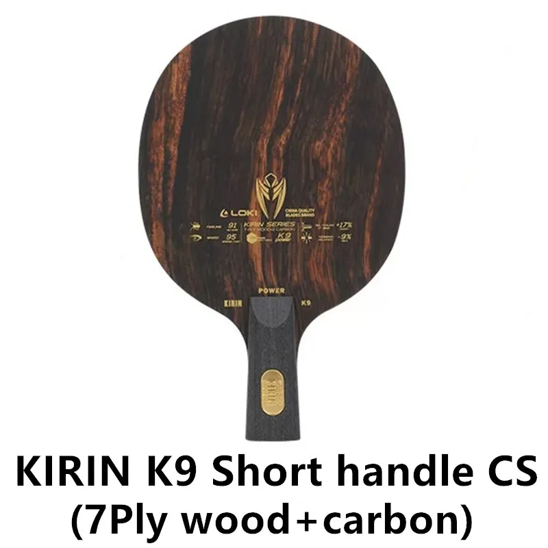 NONE LOKI KIRIN K9 K10 K11 Professionelle Carbon Faser OFF + K7 Reinem Holz Tischtennis Klinge Original LOKI Ping Pong klinge Bat 10
