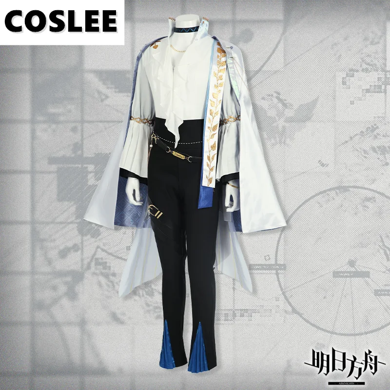 COSLEE [S-3XL] Arknights Lumen Cosplay Costume 2023 AMBIENCE SYNESTHESIA Game Suit Handsome Uniform Halloween Party Outfit