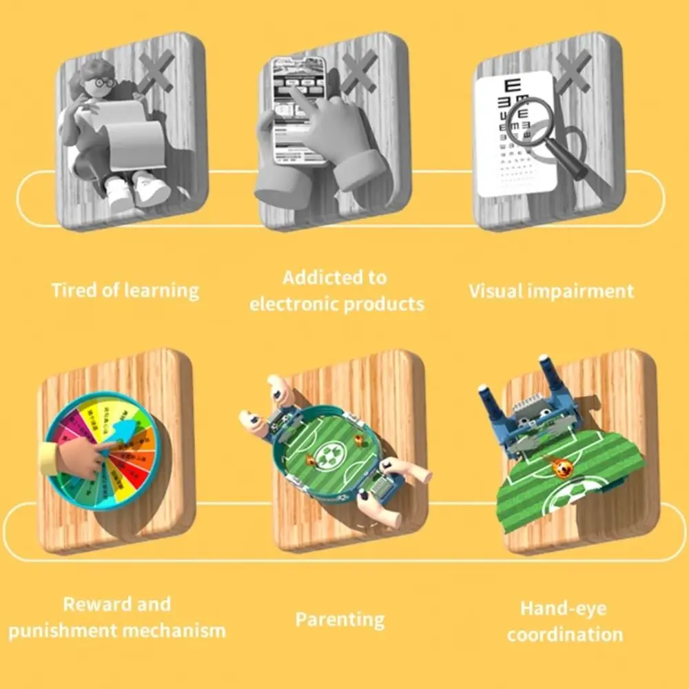Tipo di espulsione Calcio da tavolo Gioco da tavolo Puzzle educativo 2 palline Calcio da tavolo Giocattoli Innovazione Punteggio