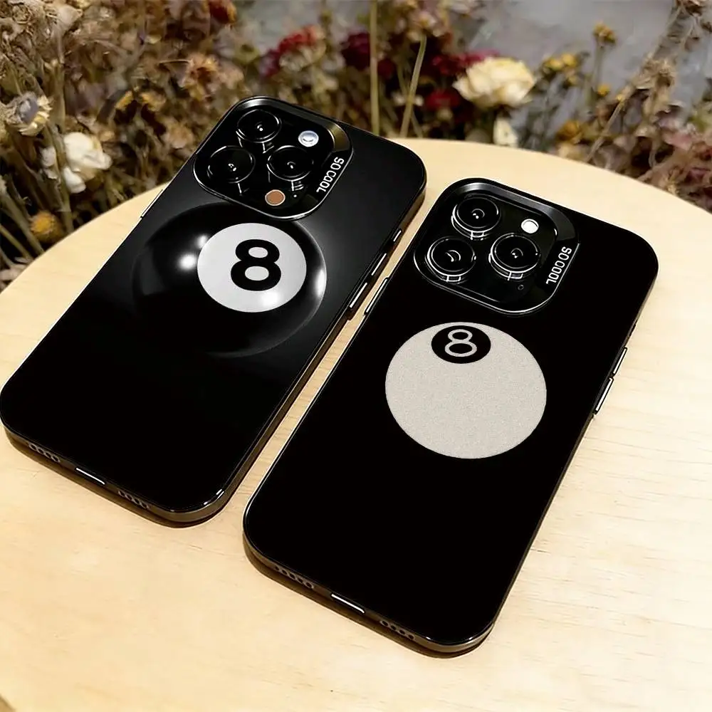 

billiards Phone Case For iPhone 17,16,15,14,13,12,11 Plus,Pro Max,XS,Colorful Silver Black Cover