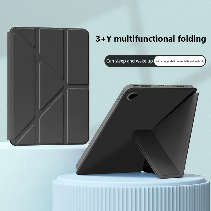 

Кожаный чехол из ТПУ для Samsung Galaxy Tab A11 Plus/Samsung Tab A9 Plus, 11-дюймовый складной чехол для планшета с Y-образной подставкой, автоматический сон/пробуждение