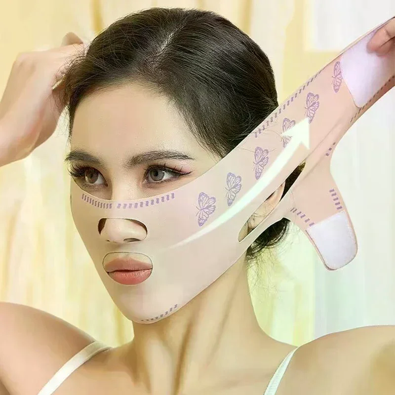 /ACR/Bandage Breathable V Face Band Cheek Lift Up Anti Wrinkle Face Thin Mask Reduce Double Chin V-Line Shaping Bandage Face