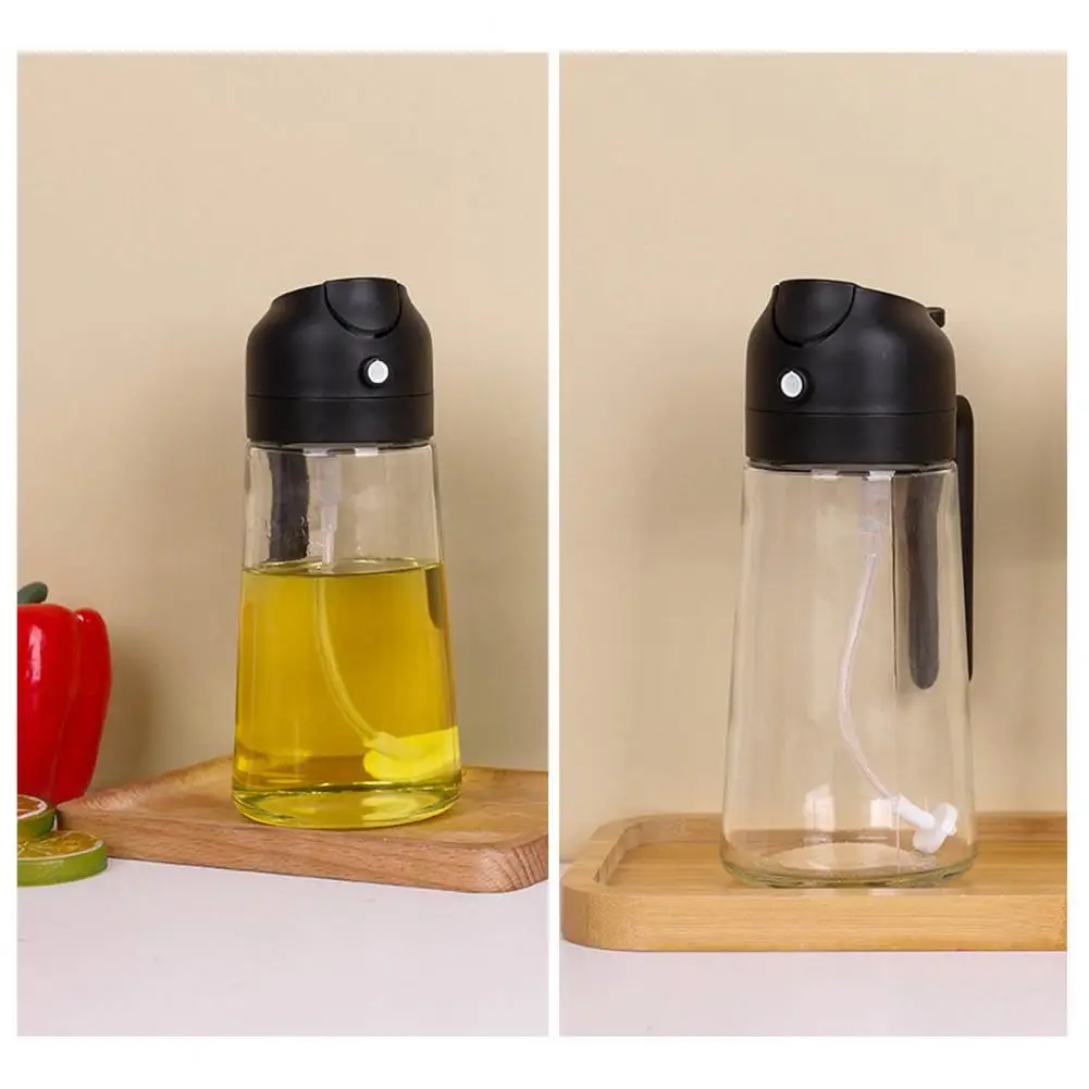 Reusable Oil Sprayer Wide Mouth Oil Dispenser Glass Oil Dispenser Spray Bottle for Air Fryer Salad 2 1 for Kitchen for Frying