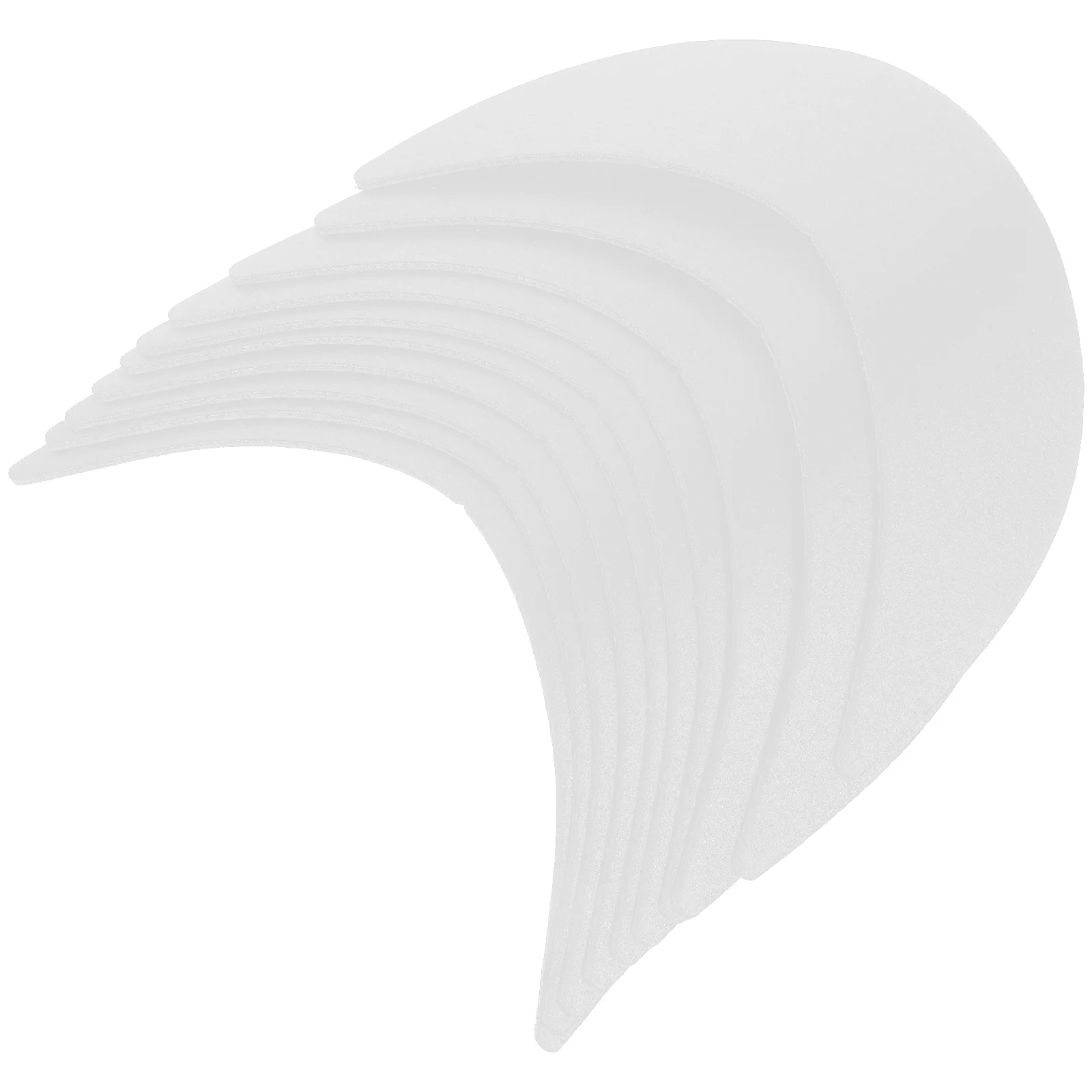 Baseball Cap Insert para Caps, Hat Liner, Sun Shaper, Insere Suporte, Visor Board, 10 pcs