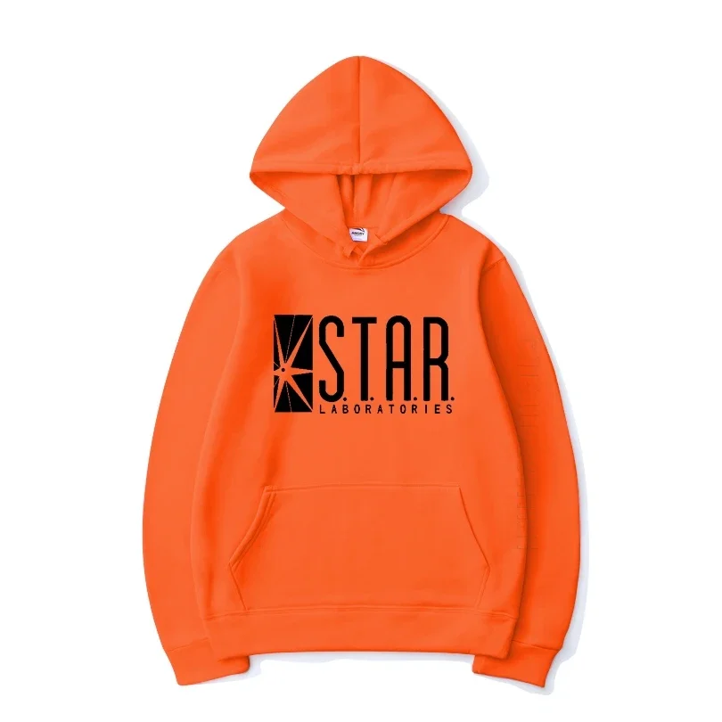 

2025 Solid Color Star Labs Printed Hoodie Street Wear Men's and Women's Daily Casual Hoodie Spring Fashion Hip Hop Unsiex