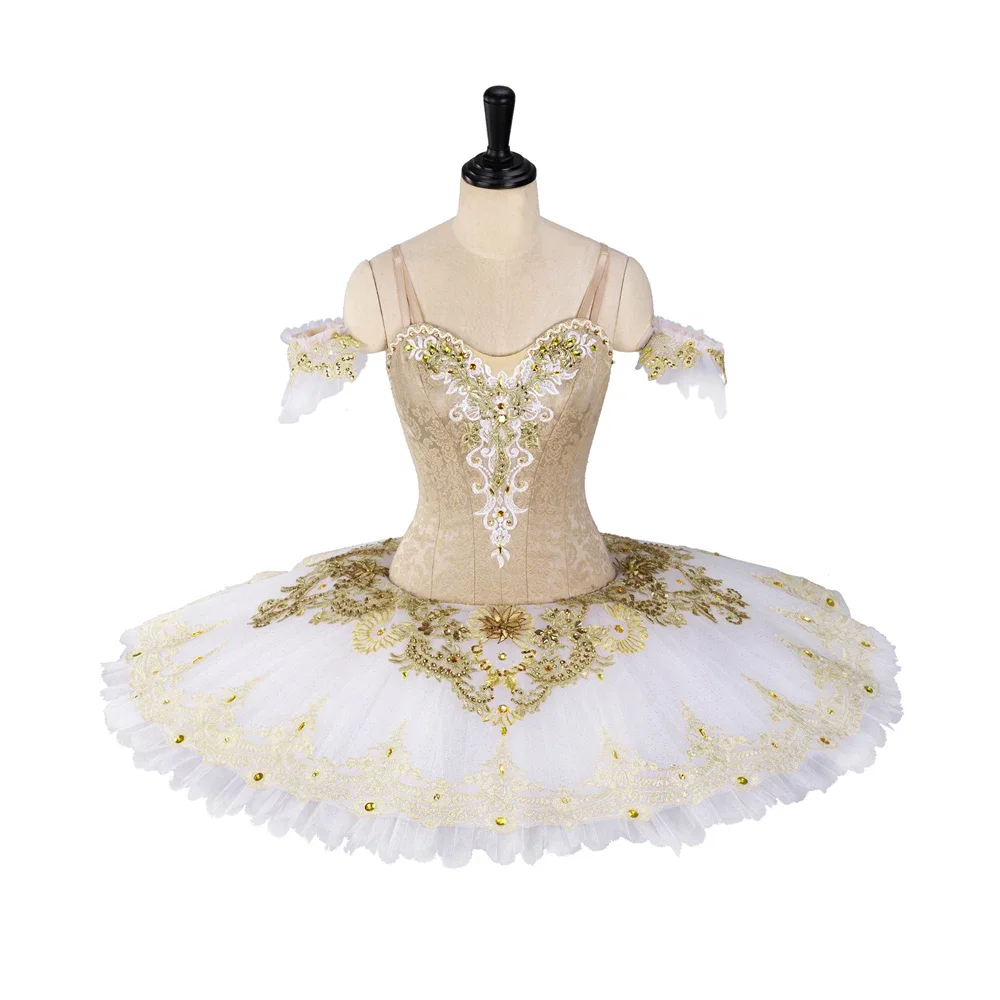 Girls ballet tutu  adult customized classical gold fairy dance dress  women competition 12 layers Ballet  tutu professional