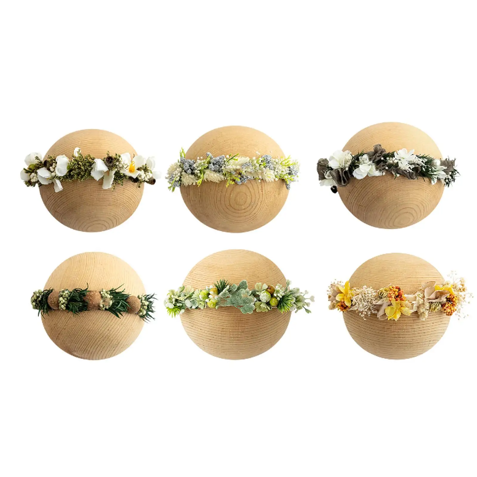 

Newborn Flower Headband 0-6 Months Headpiece Soft Studio Photo Prop Gift Floral