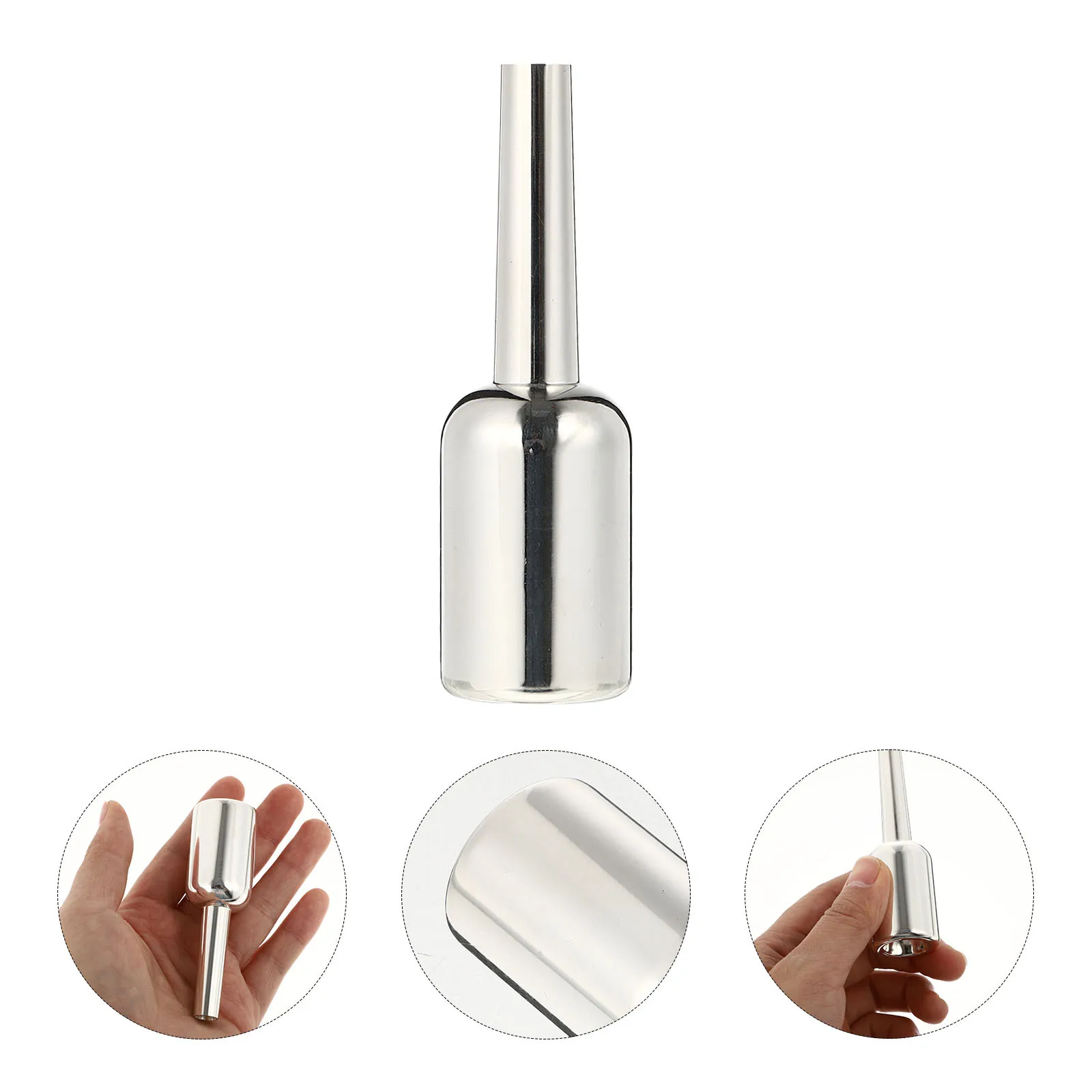 

3c Size Silvering Trumpet Mouthpiece Heavy Instrument Part British Style for Trumpet Practice Supply Replacement Gift