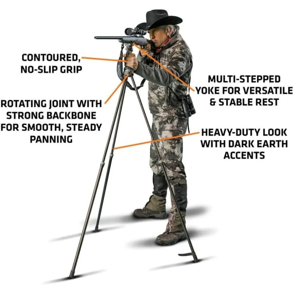 높이 조절 가능한 슈팅 스틱, 빠른 분리 요크, 내구성 및 경량, 사냥, 촬영 및 사진 촬영에 이상적