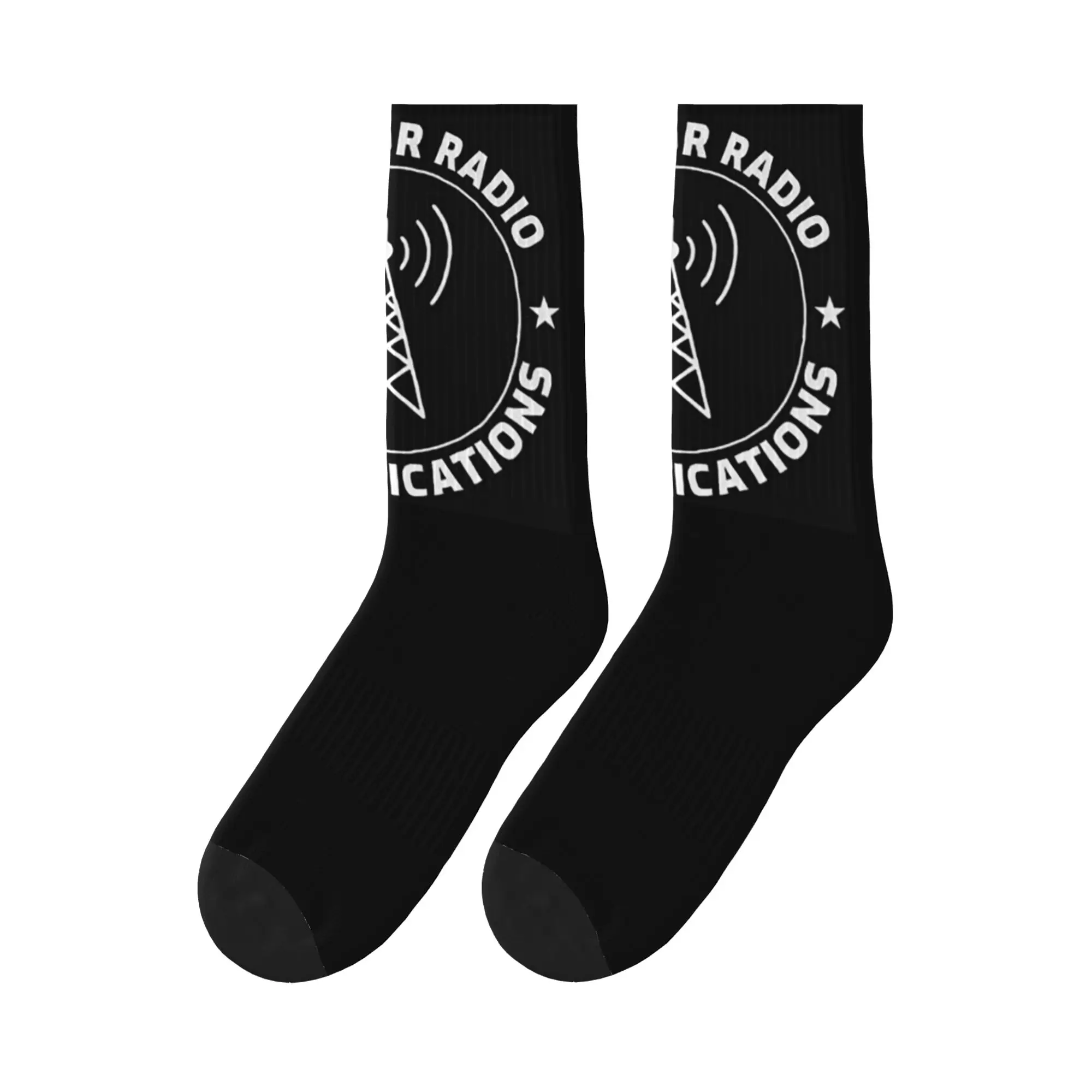 

Amateur Ham Radio Operator Gift Sports Socks Sweat Absorbing Stockings All Season Long Socks for Unisex Birthday Present