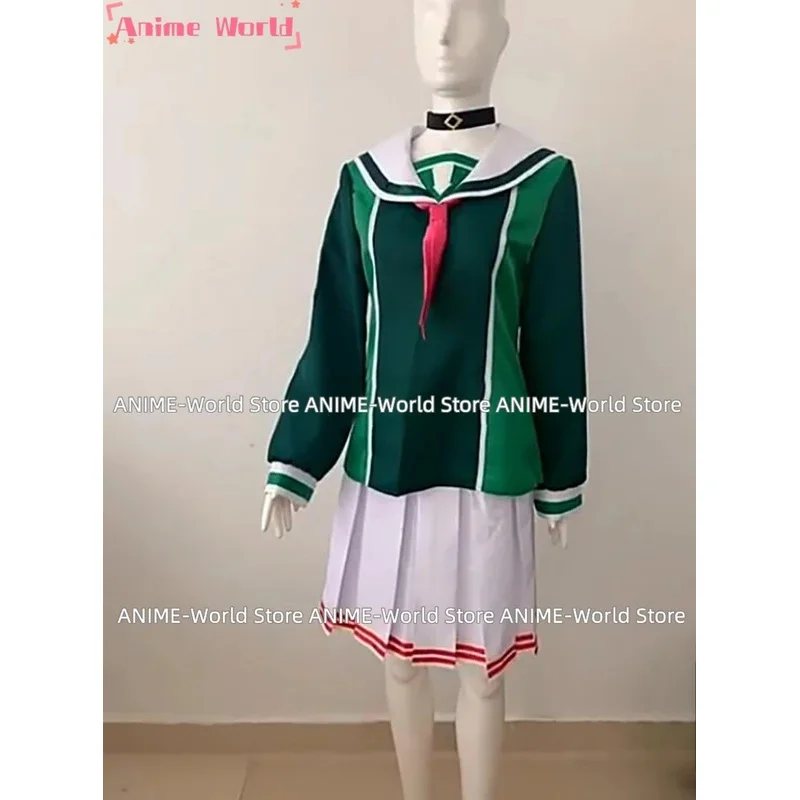 《 Custom size 》 Game Kanna Kizuchi Cosplay Costume Wig Women Party Suit Top Skirts Neckwear Halloween Uniforms
