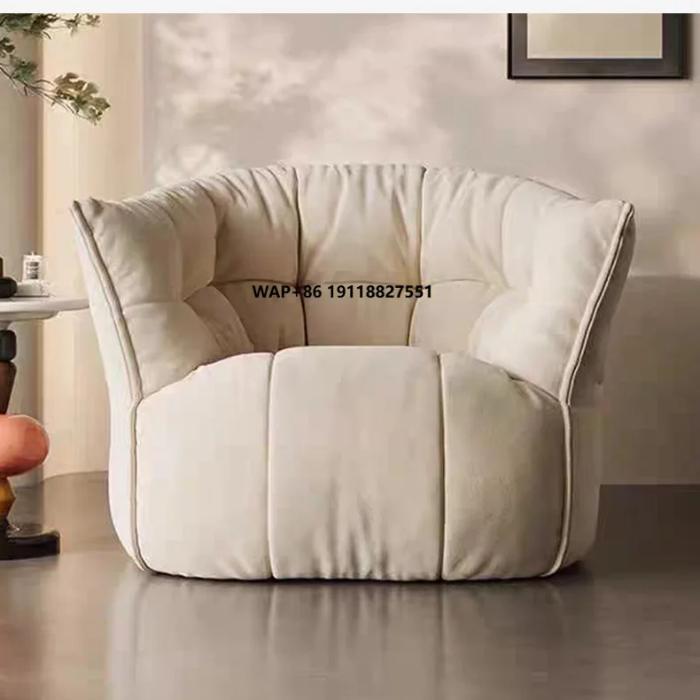 Briquandine Bedroom Living Room Soft Comfortable Lazy Sofa Chair Modern Fabric Leisure Chair Bean Bag Sofa