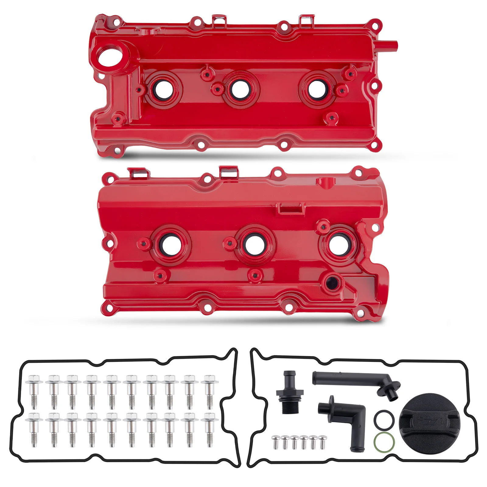 Ventildeckel für Nissan 350Z Z33 3.5L 13264AM610 Paar Aluminium Motor mit Dichtungen – Detail 2