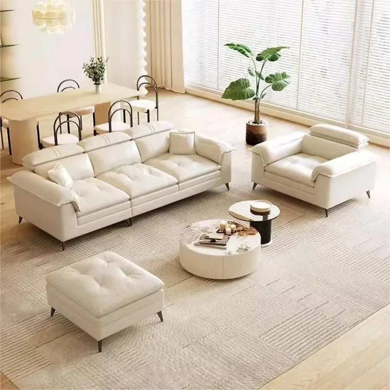 for Cream Style Modern Simple Cat Scratching Cloth Concubine Sofa Small Apartment Light Luxury Living Room Milk Suede Fabric