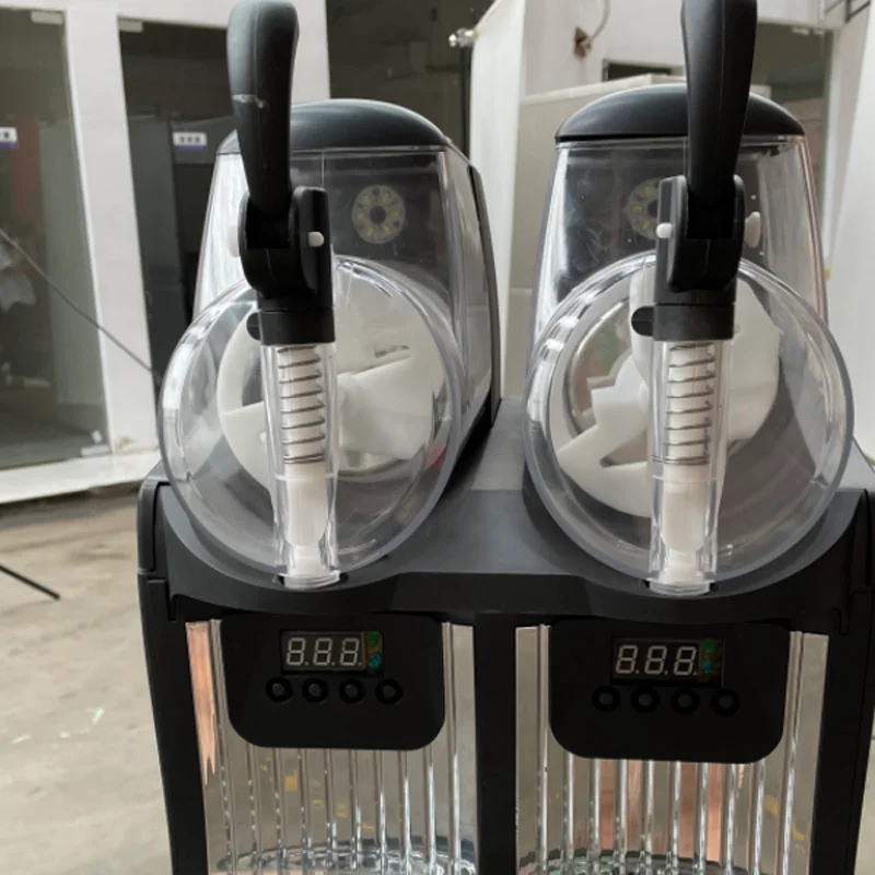 New Commercial Double-cylinder Stainless Steel Durable Ice Milkshake Melting Instant Slushy Machine
