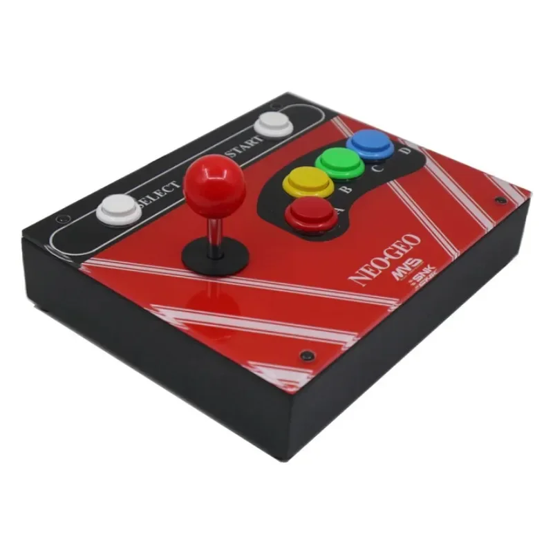 RAC-J600S-NEO 6-button 15 Pin Acrylic Arcade Joystick Controller with Cable for SNK NEO GEO AES MVS CD Art Panel Suitable for PC