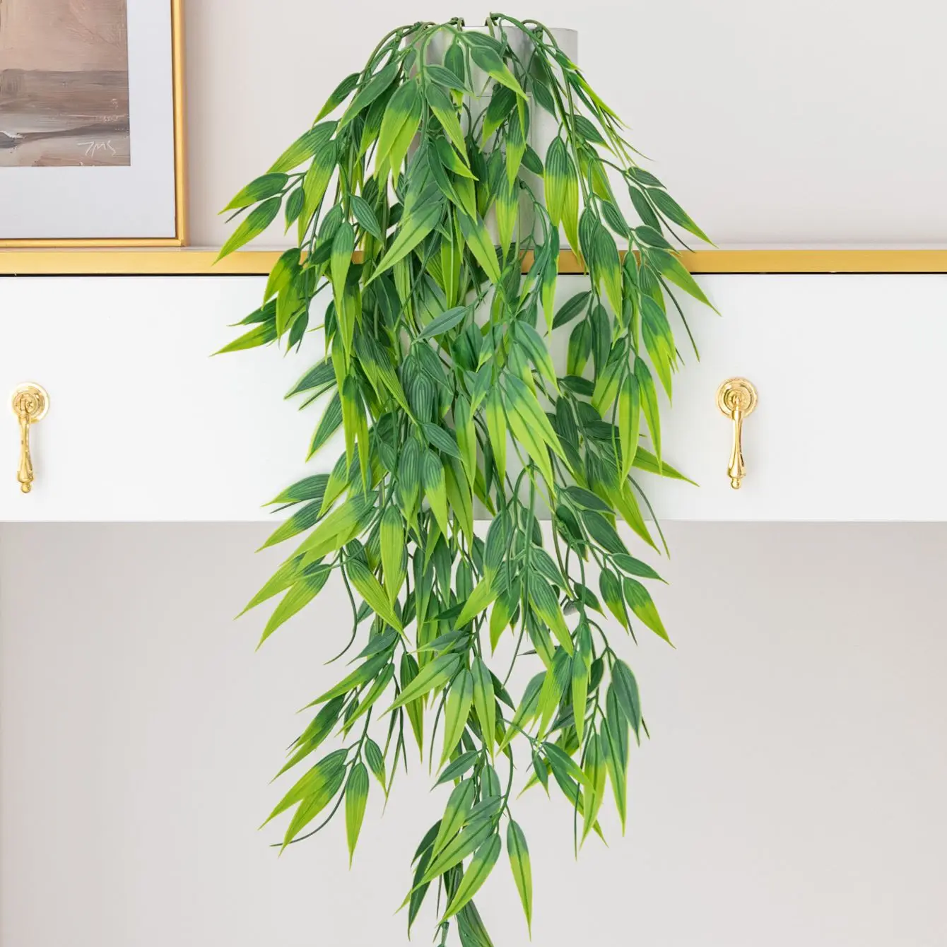 Artificial Plant Plastic Willow Leaf Bride Wedding Home Room Party Outdoor Garden Decoration Yard Arch Wall Wreath Festival Gift