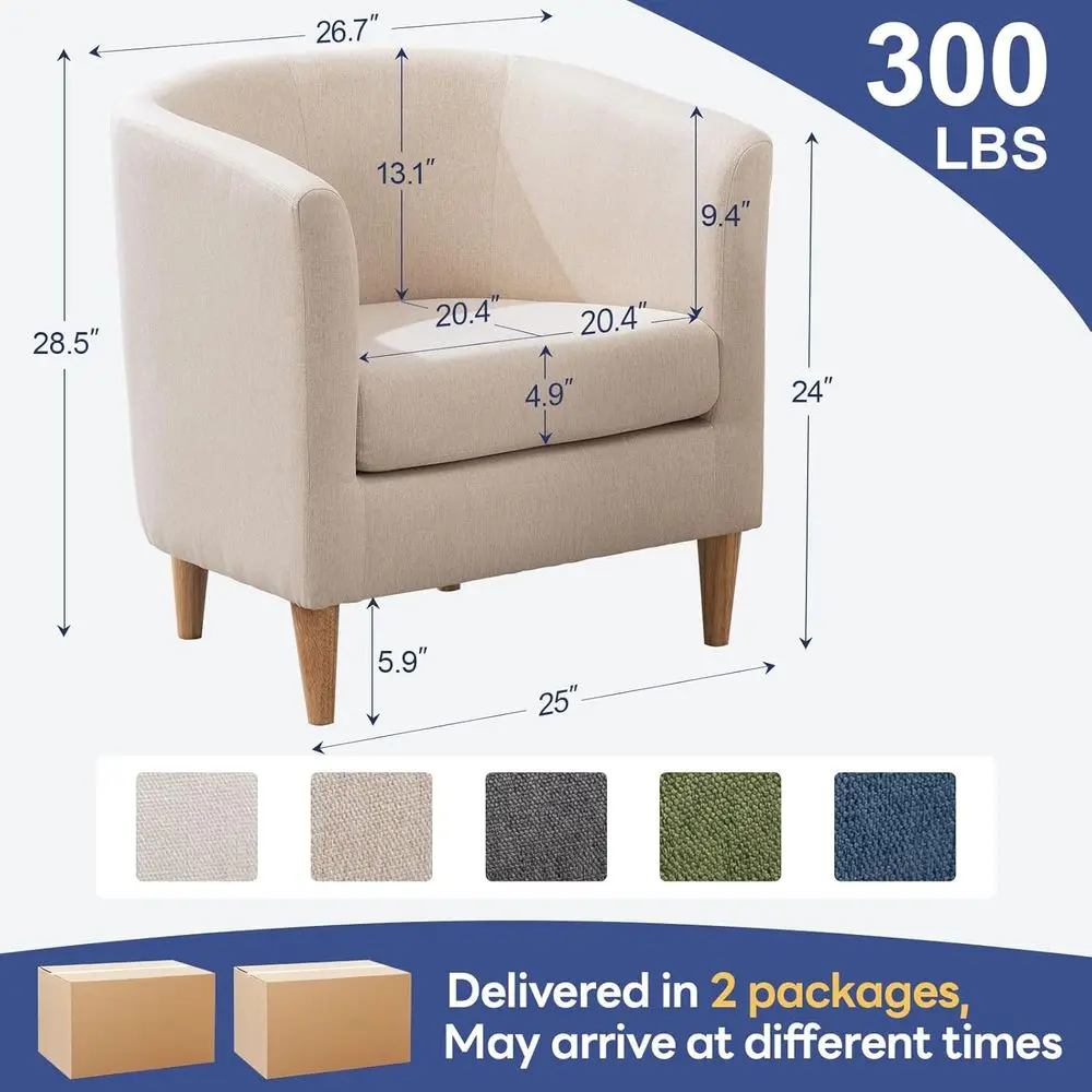 Conjunto de 2 cadeiras de cano modernas e confortáveis, ideais para sala de estar, quarto, recepção ou café, leitura estofada bege C