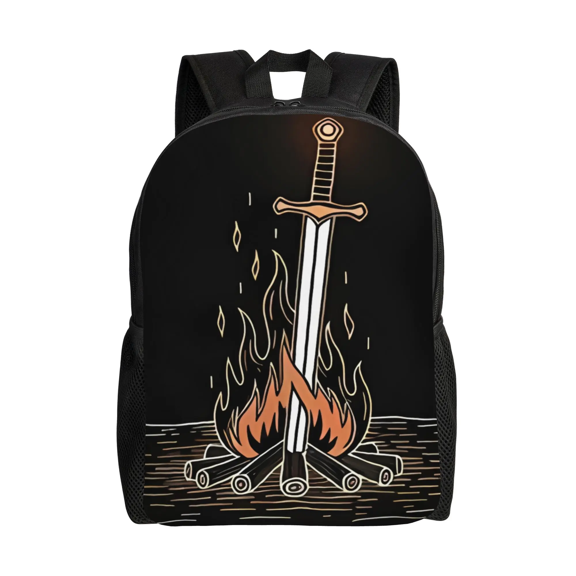 Bonfire Lit Inspired Pixel Gamer DDark Souls Backpack Ladies Fashionable mochila Large Capacity Schoolbag Back To School Season