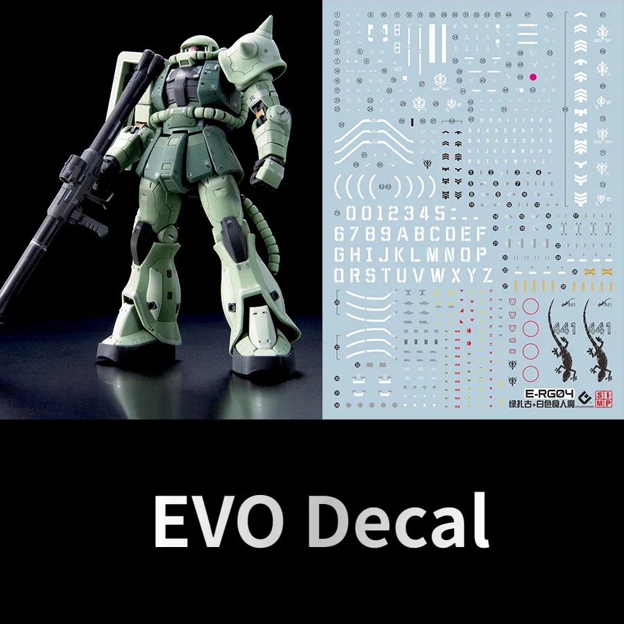 RG자쿠 전용 플루오레스센트 워터 디칼 EVO Decal E-RG04: 정밀 모형 제작에 최적화된 고해상도 스티커 리뷰