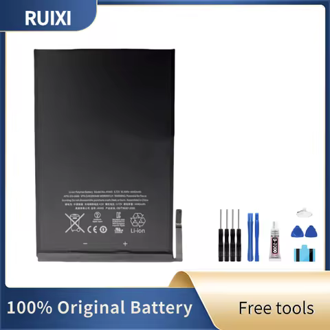 RUIXI Battery For Ipad Mini 1/2/3/4/5/6 A1445 A1454 A1512 A1489 A1546 A1550 A1725 A2522 A2567 Tablet battery + Tools