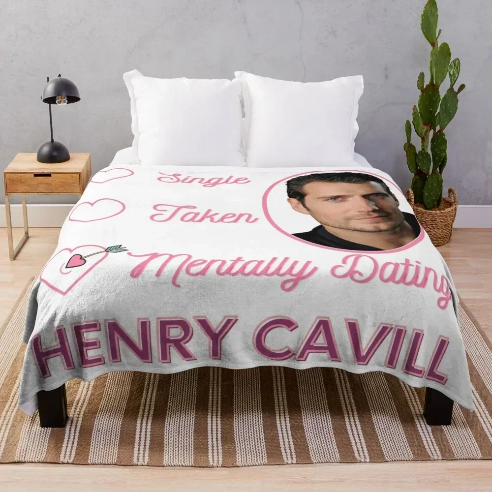 Mentally Dating Henry Cavill Throw Blanket Warm Accent Blanket for Living Room Decoration