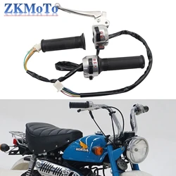 Motorcycle Right and Left Handlebar Switch and 22mm Handle Grips For Honda Z50 Z50A Z50J Z50R Mini Trail Monkey Bike Parts