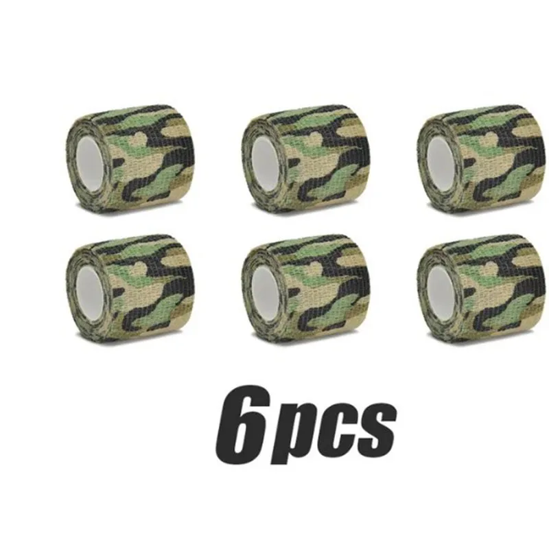 Elastic Wrap Tape Army Adhesive Outdoor Hunting Camouflage Stealth Tape Waterproof Wrap Durable Self Adhesive Elastic Bandage