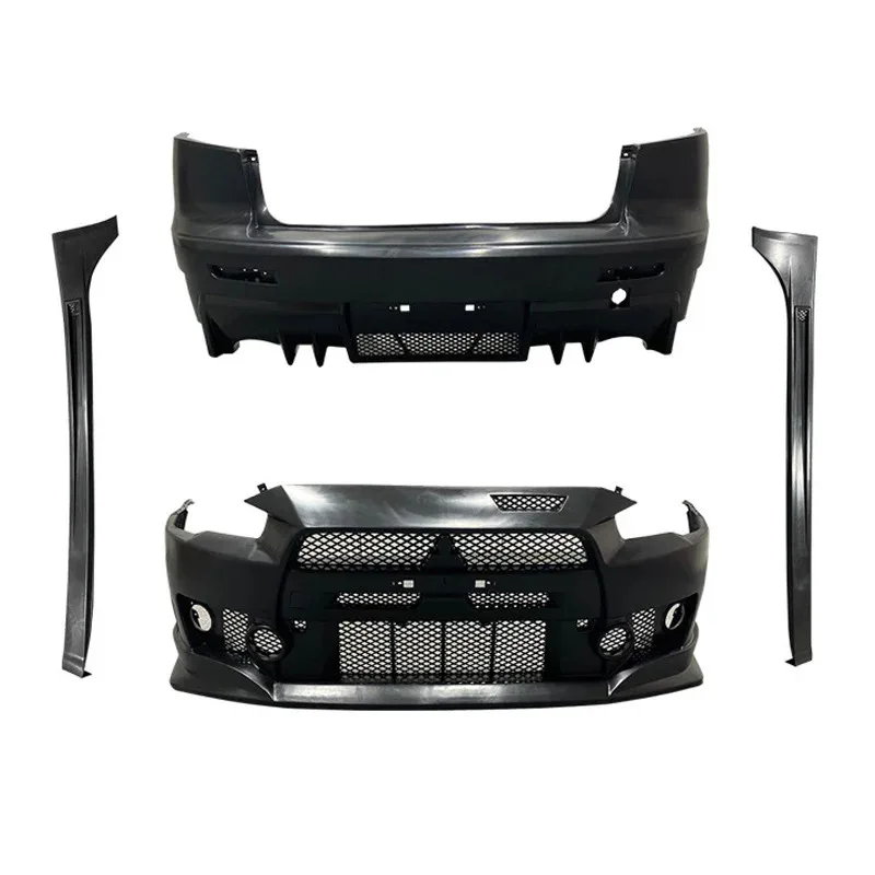High Quality  PP Material  lancer body kit 2009-2017 Upgrade FQ400 Style Front Rear Bumper Side Skirts Car bumpers