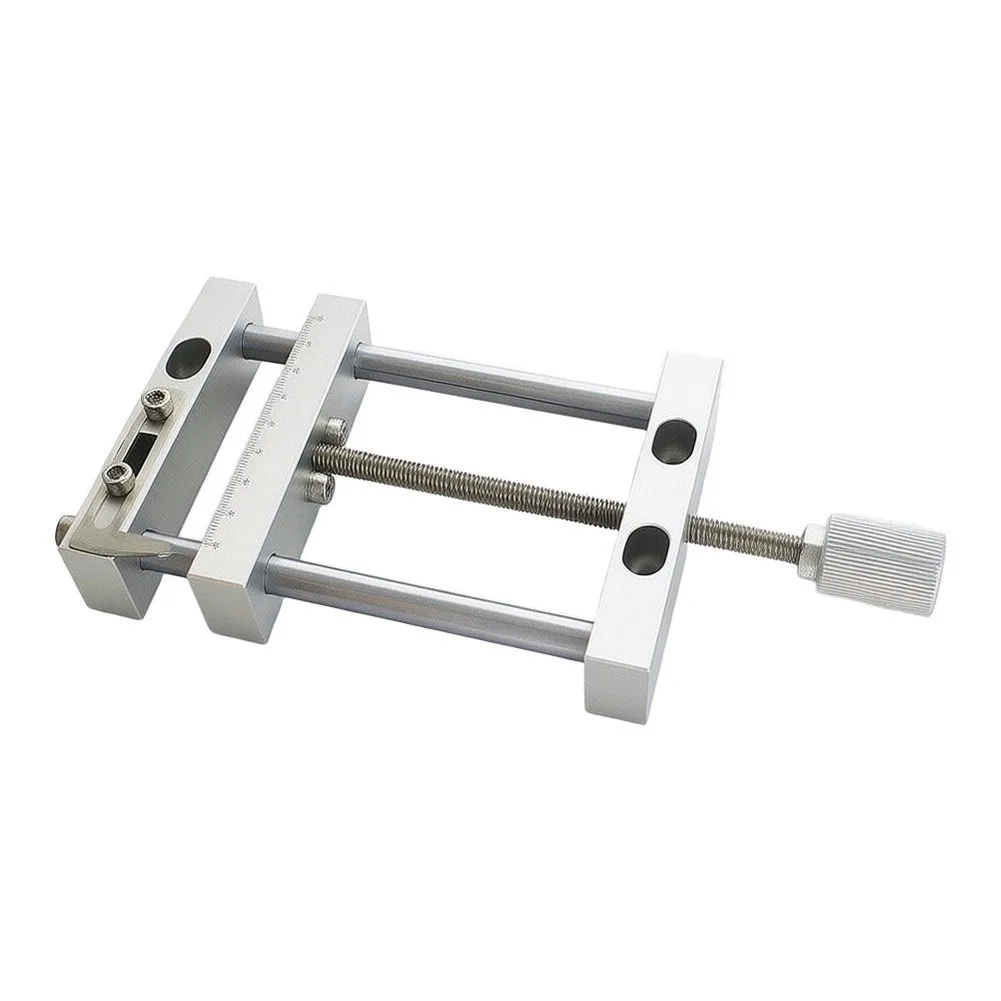 Aluminum Alloy Precision Vise for Engraving Machines - 4 Inch Flat Clamp Vise with Enhanced Stability and Smooth Movement