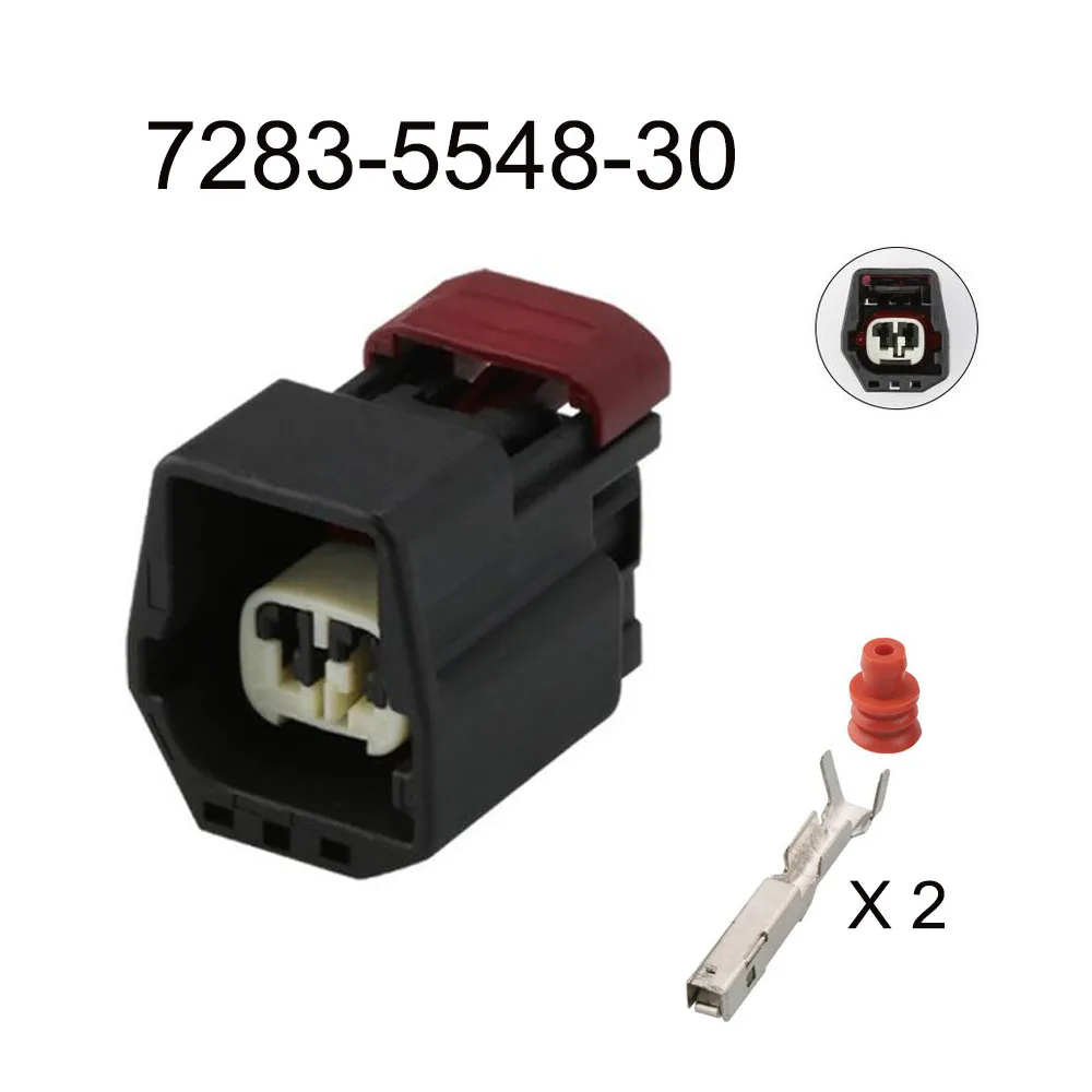 200set 7282-5548-30 7283-5548-30  automotiveWaterproofconnector 2 pin famale male cable Plug socket  Includes terminal seal