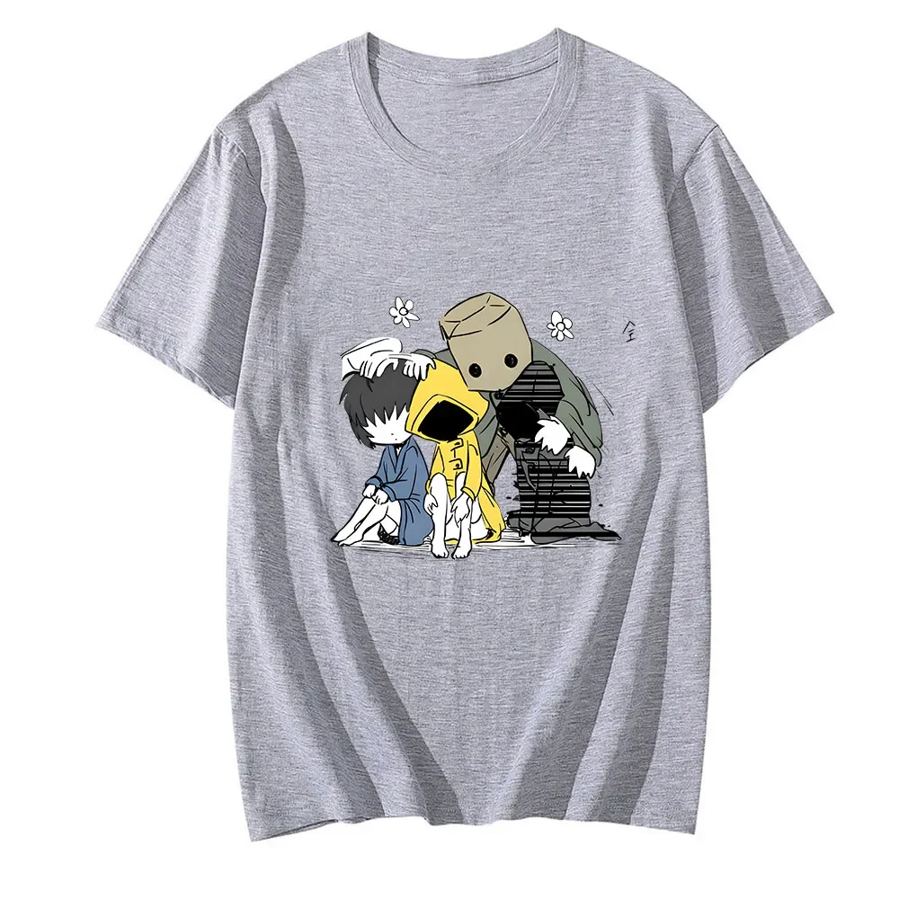 الإرهاب مغامرة الكوابيس الصغيرة ستة أحادية تي شيرت الرجال اللمس Harajuku الساخن لعبة تي شيرت 100% القطن بلايز الأصالة س الرقبة