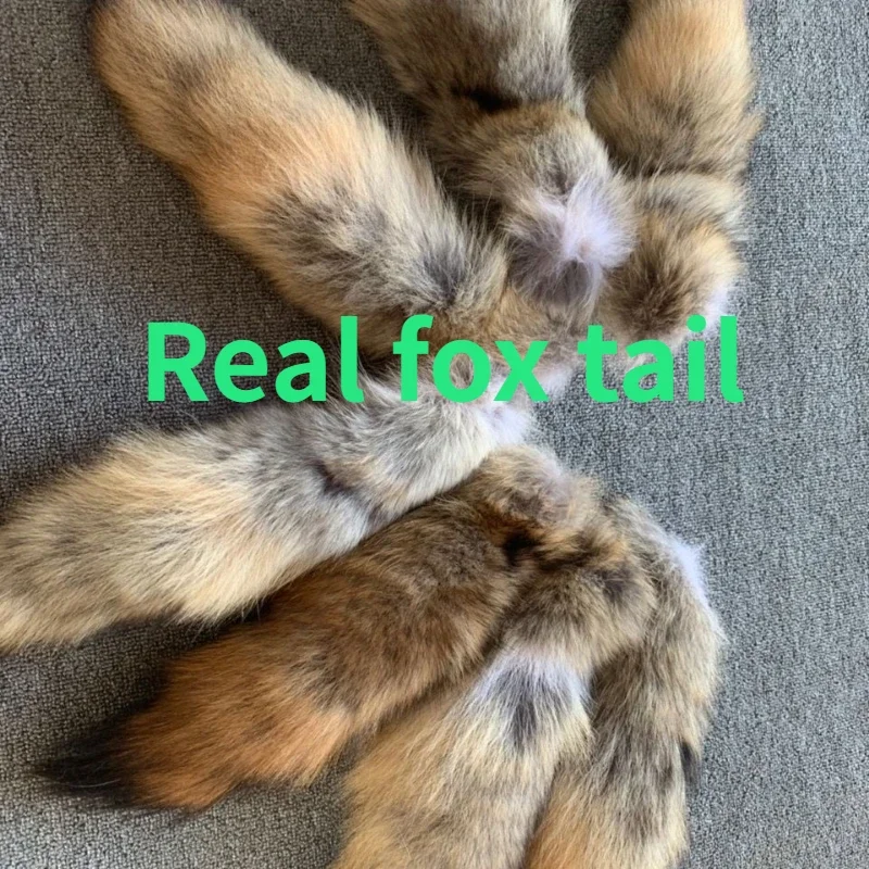 

Real Coyote Tail diy Pendant Bag Pendant Plush Pendant Canadian Tail Garment Accessories Home Decoration real fur fox fur