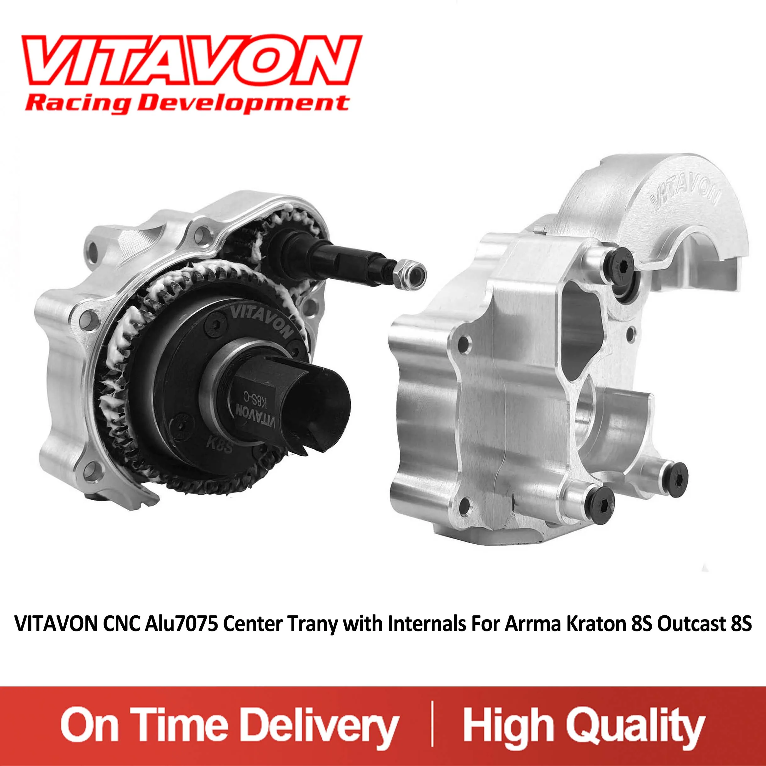 

VITAVON CNC Alu7075 Center Trany with Internals For Arrma Kraton 8S Outcast 8S
