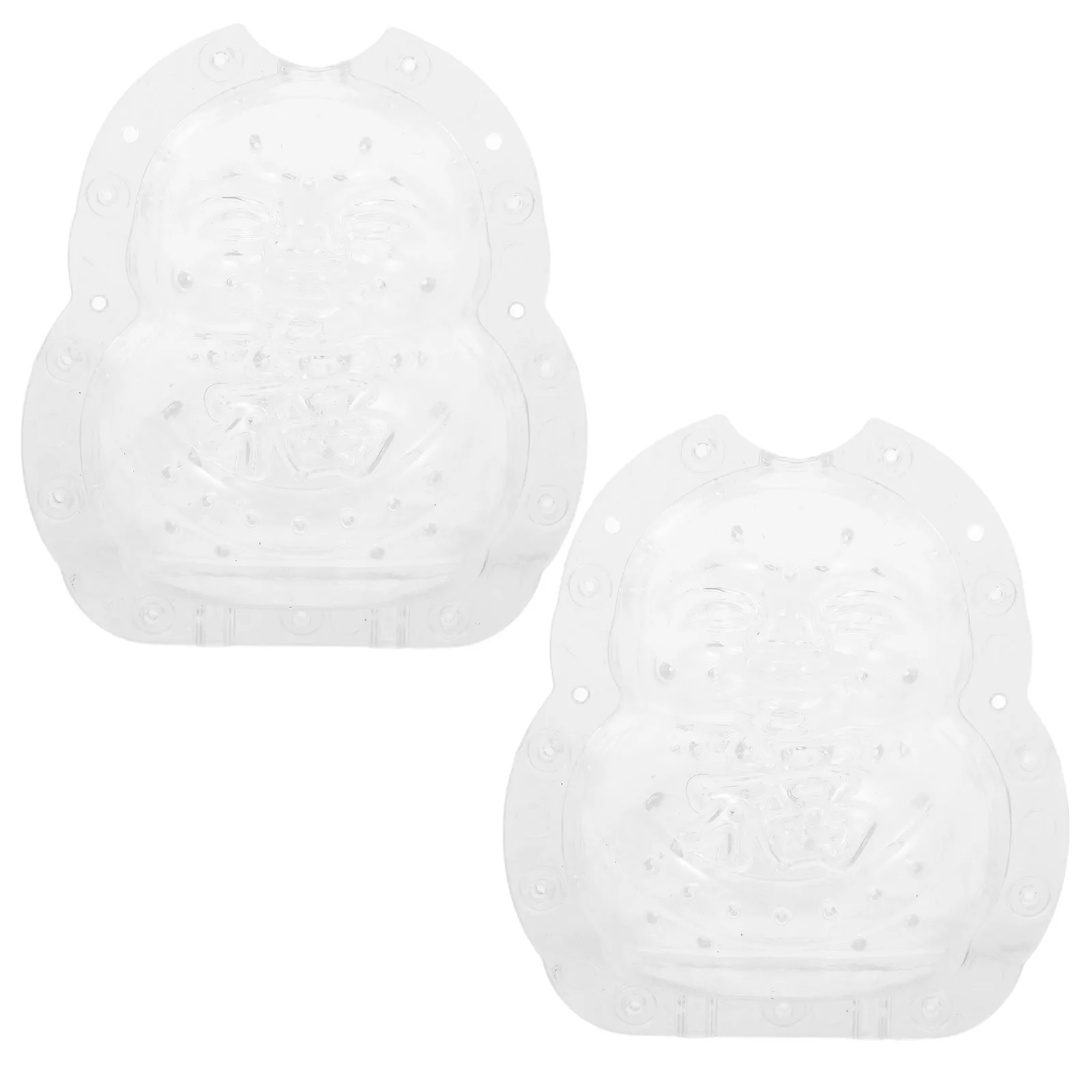 

2pcs Buddha Fruit Mold Clear PC Material Growing Melon Shaping Multi function Gardening Accessory Sweet Baby Transparent